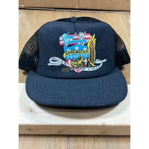 Vintage 1991 American Harvest Homecoming Trucker Hat Screen Stars Made in USA